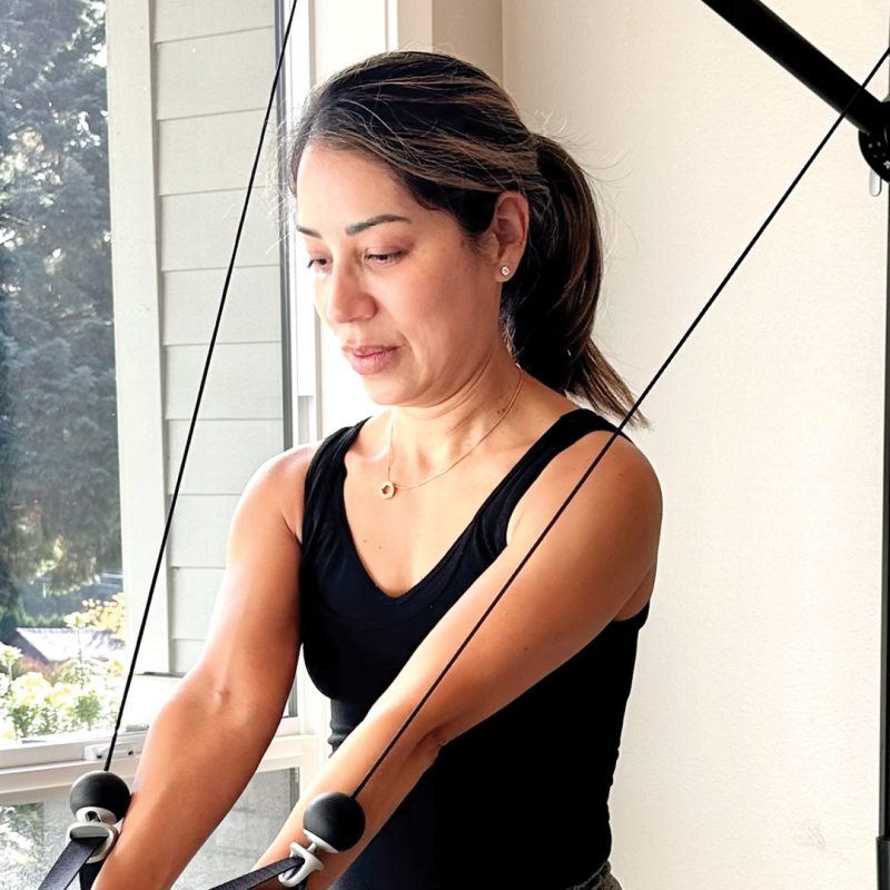 ana working out with Tonal